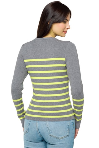 Pull Selene - Gris et vert citron