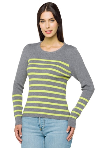 Pull Selene - Gris et vert citron