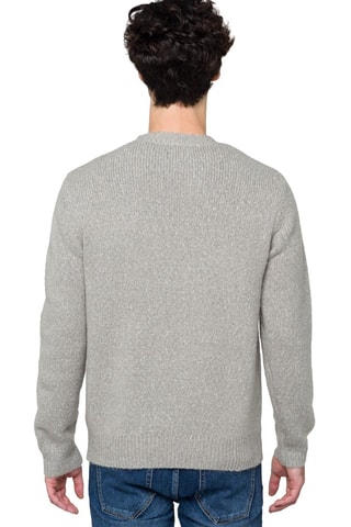 Camisola regular em lã e mohair Alaska - Cinzento