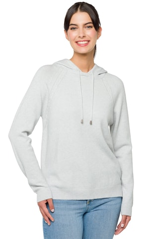 Sweat à capuche Clothilde - Gris perle