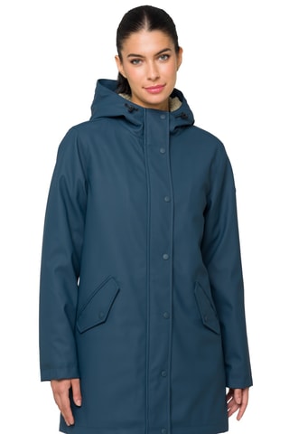 Parka à capuche Karen - Bleu pétrole