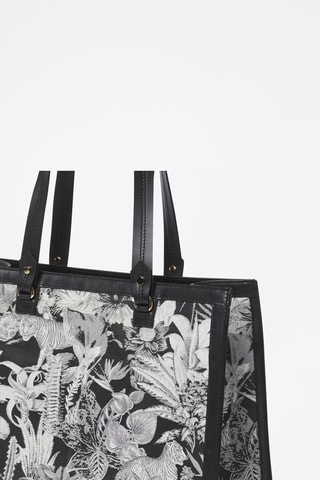 Sac à main en cuir Apolline  - Noir