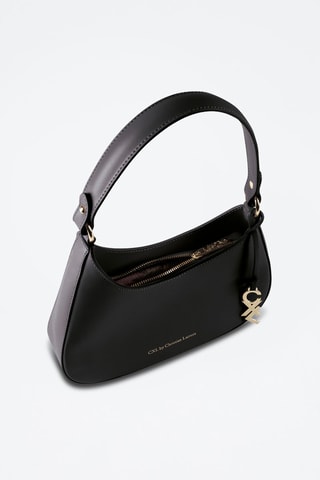 Sac porté épaule en cuir Ambroise - Noir