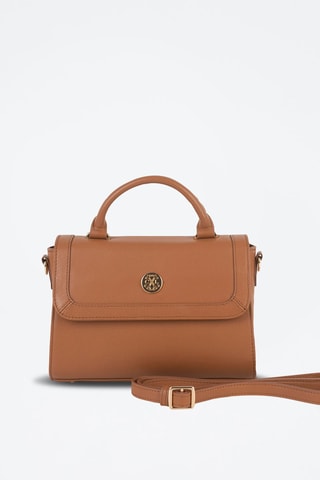 Sac bandoulière en cuir Luna - Marron