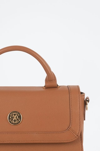 Sac bandoulière en cuir Luna - Marron