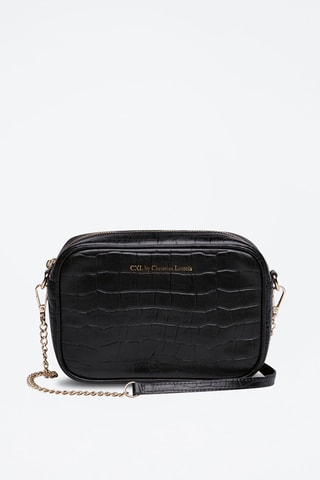 Sac bandoulière en cuir Montmartre - Noir