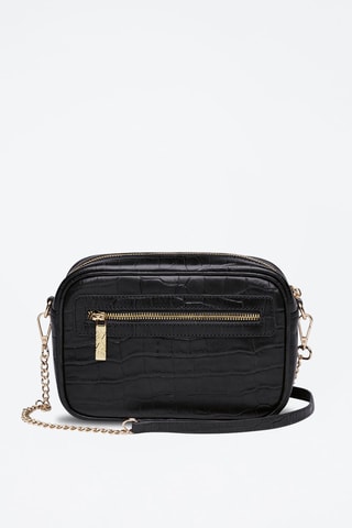 Sac bandoulière en cuir Montmartre - Noir