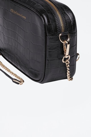 Sac bandoulière en cuir Montmartre - Noir