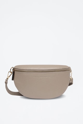 Sac banane Madeleine en cuir - Beige