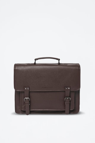 Porte-documents en cuir de veau Orsay  - Marron