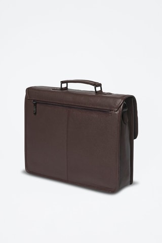 Porte-documents en cuir de veau Orsay  - Marron