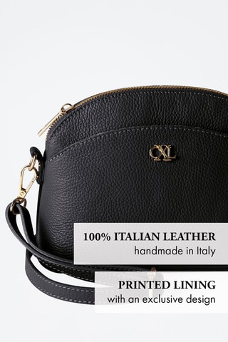 Sac bandoulière en cuir Malesherbes - Noir
