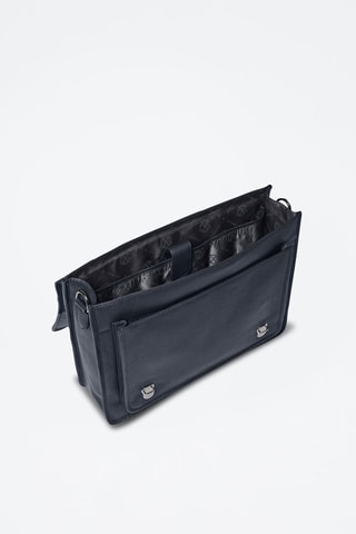 Porte-documents en cuir de veau Orsay  - Noir