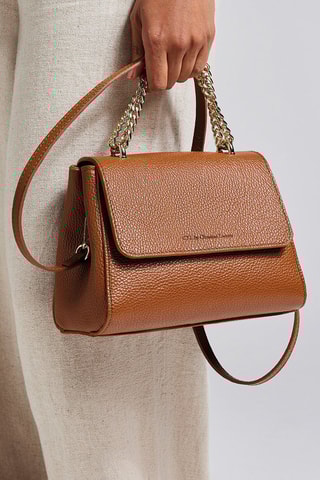 Sac bandoulière en cuir Cremieux  - Marron