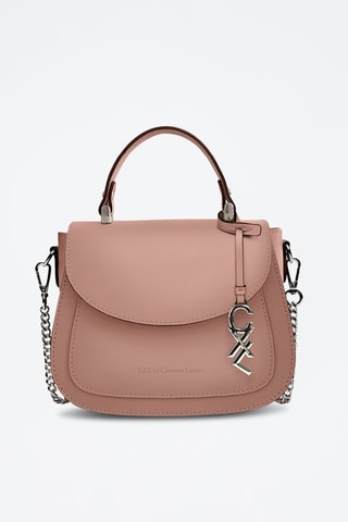 Sac à main en cuir de veau Haussmann - Rose