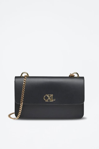 Sac bandoulière en cuir Trudaine  - Noir