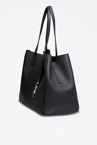 Cabas en cuir Alesia - Noir