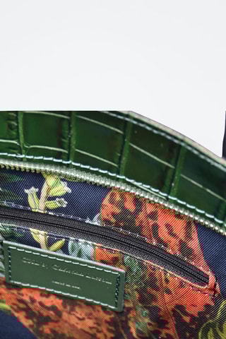 Petit sac bowling en cuir Bel-air - Vert