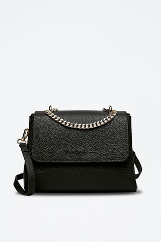 Sac bandoulière en cuir Cremieux  - Noir