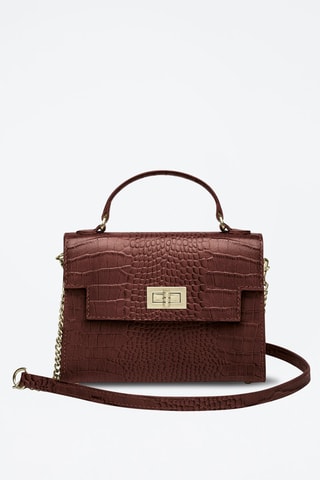 Sac à main en cuir Monceau - Marron