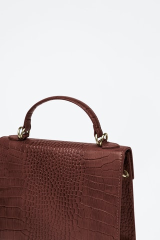 Sac à main en cuir Monceau - Marron