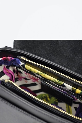 Sac à main en cuir Haussmann - Noir