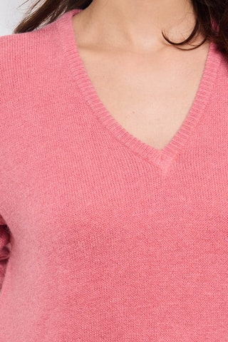 Pull en alpaga et laine - Rose