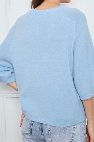 Pull en alpaga et laine - Bleu clair