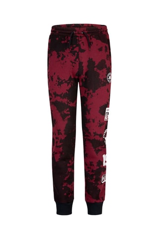 Joggingbroek Bordeauxrood en Zwart