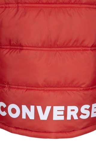 Gewatteerde Jas met Capuchon - Rood