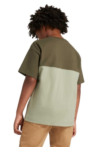 Relaxed T-shirt - Kaki en lichtgroen