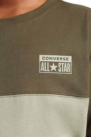 Relaxed T-shirt - Kaki en lichtgroen