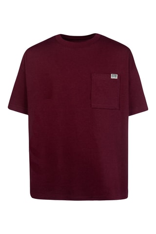 T-shirt. Bordeauxrood