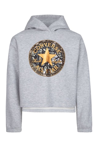 Sweater met Capuchon Gemêleerd Grijs