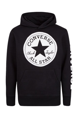 Fleece Sweater met Capuchon - Zwart