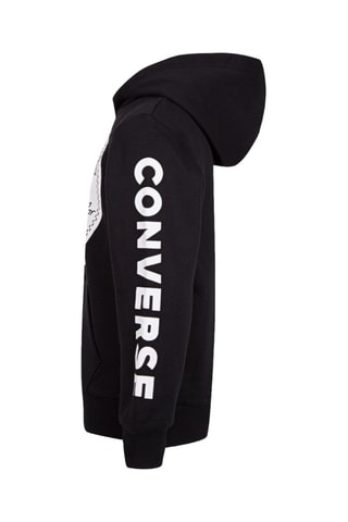 Fleece Sweater met Capuchon - Zwart