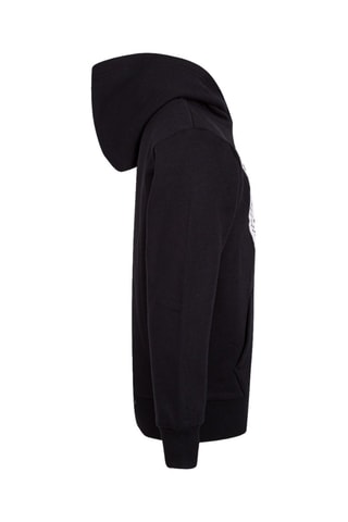 Fleece Sweater met Capuchon - Zwart