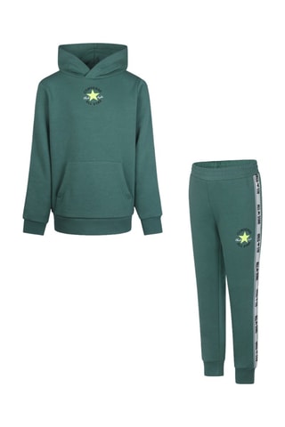 Sweater met Capuchon en Broek - Donkergroen