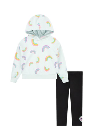 Sweater met Capuchon en Legging - Zwart