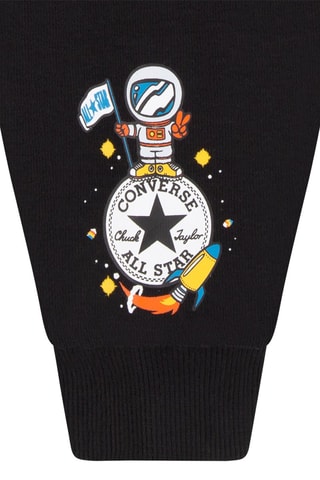 Sweater met Capuchon en Joggingbroek Zwart en Wit