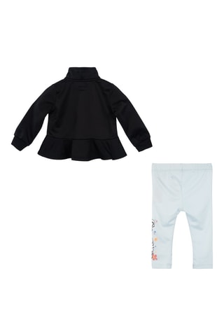 Joggingpak Zwart en Lichtblauw