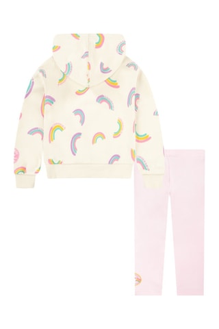 Sweater met Capuchon en Legging - Poederroze