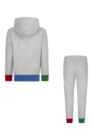Sweater met Capuchon en Broek - Gemêleerd Lichtgrijs