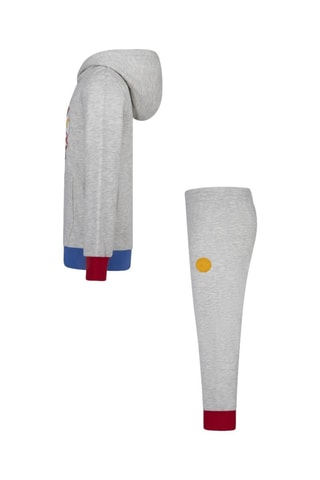 Sweater met Capuchon en Broek - Gemêleerd Lichtgrijs