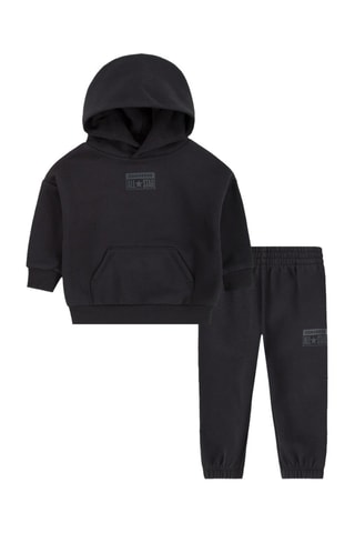 Sweater met Capuchon en Broek - Zwart