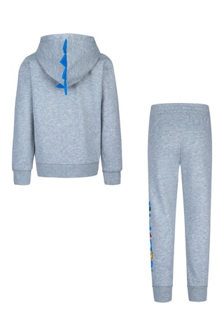 Sweater met Capuchon en Joggingbroek Grijs en Blauw