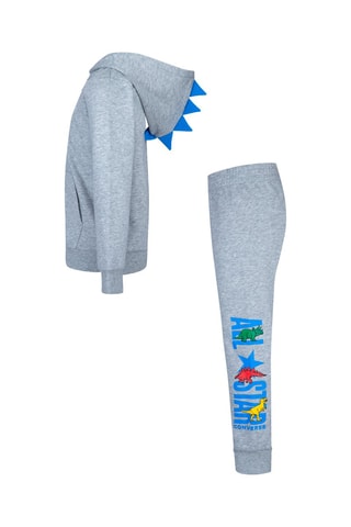 Sweater met Capuchon en Joggingbroek Grijs en Blauw