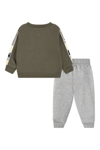 Sweater en Joggingbroek Kaki en Gemêleerd Lichtgrijs