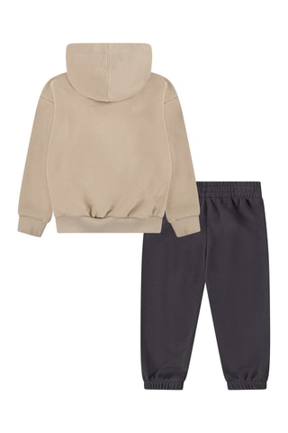 Sweater met Capuchon en Joggingbroek - Beige en Antraciet