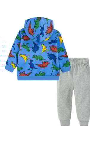 Sweater met Capuchon en Joggingbroek Blauw en Grijs